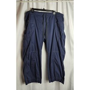 Dickies Drawstring Cargo Pants Blue Sz 2XL Scrubs